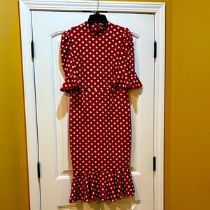 FANCY POLKA DOT LADIES DRESS